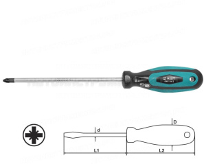 Отвертка крестовая PZ2 150мм