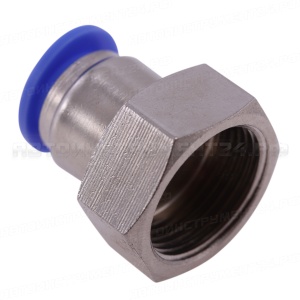 Соединитель тормозных трубок ПВХ, фитинг металлический внутренняя резьба PCF 16х1,5 D=12 мм