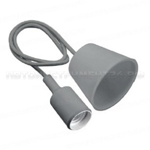 Светильник подвесной MINIO (для ламп Е27, max 60W, IP20, AC220-240V, кабель 1м, серый) GTV OS-MINIOE27-80