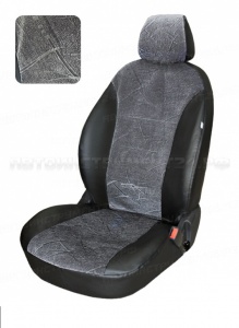 Чехлы Lada Largus 2012 Норма 7 мест темно-серый флок БРК
