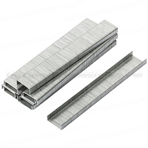 Скобы для степлера закалённые прямоугольные 11,3 мм х 0,7 мм (узкие тип 53) 4 мм, 1000 шт.