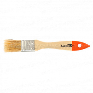 Кисть плоская Slimline 1, натуральная щетина, деревянная ручка. SPARTA