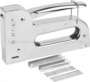 Степлер для скоб "Универсал 14" 6-в-1: тип 53 (6-14 мм) / 140 (8-14 мм) / 53F (8-14 мм) / 13 (6-14 мм) / 300 (16 мм) 500 (16 мм), ЗУБР Профессионал