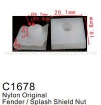 Клипса для крепления внутренней обшивки а/м Ниссан пластиковая (100шт/уп.) Forsage клипса F-C1678(Nissan)