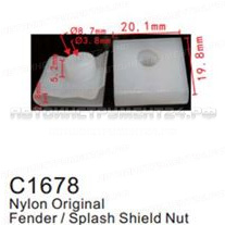 Клипса для крепления внутренней обшивки а/м Ниссан пластиковая (100шт/уп.) Forsage клипса F-C1678(Nissan)