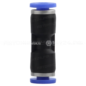 Фитинг соединитель пластиковый прямой Ø 16 мм "БелАК" (PUC16)