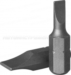 Вставка-бита 1/4"DR шлицевая, SL4, 25 мм