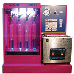 Установка для диагностики и промывки форсунок с ультразвуковой ванной SMC-3001E NEW