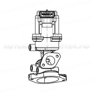Клапан EGR (рециркуляции отработавших газов) для автомобилей Land Rover Discovery III (04-) 2.7TD (R) LUZAR, LVEG 1009