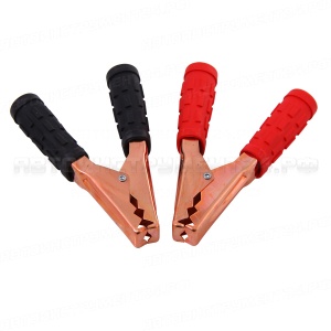 Зажимные крокодилы для проводов прикуривателя 500А комплект 150x95мм