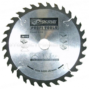 Диск пильный п/дер CLEAN LINE 216х30мм 60Т 34123