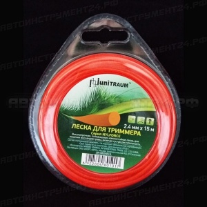Леска для триммера круглая 2.40mm x 15m (Nylforce) в блистере UN-NR24B15