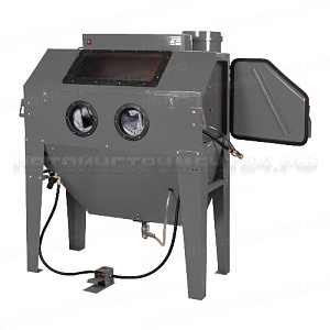 Пескоструйная камера RF-SBC420: с очисткой воздуха (420л, 340л/мин, 3.4-8.5атм) пневмо ROCKFORCE /1 NEW