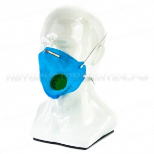 Полумаска фильтрующая (респиратор), складная, с клапаном выдоха, FFP1, Россия. СИБРТЕХ