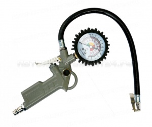 Манометр с пистолетом и шлангом (16 атм) (50 шт уп)