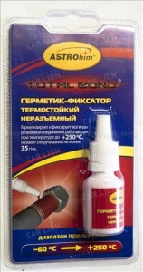 Фиксатор резьбы сильной фиксации красный (от -60С до +250С) 6мл ASTROhim /1/24 NEW