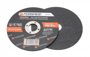 Круг отрезной по металлу 125x1.0x22.23мм Forsage F-CW705