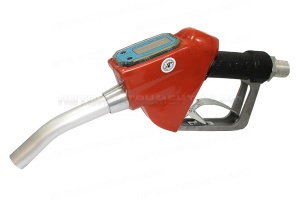 Пистолет топливораздаточный с электронным счетчиком (60 л/мин, BSPT 1" + поворот. муфта под шланг)