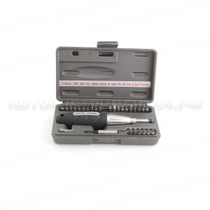 Отвёртка динамометрическая с насадками 28 предметов