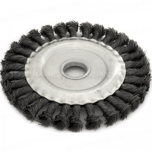 Щетка "Калибр" для МШУ "плоская" 125мм/22мм, крученая металлическая проволока