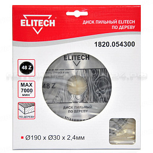 Пильный диск Elitech 1820.054300