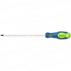Отвертка, PH2 х 200 мм, CrV, двухкомпонентная рукоятка. СИБРТЕХ