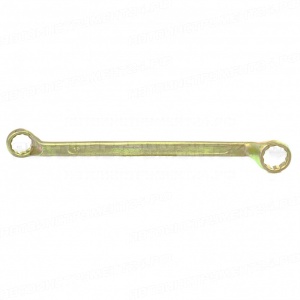 Ключ накидной, 19 х 22 мм, желтый цинк. СИБРТЕХ