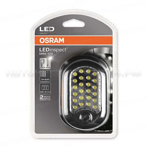 Лампа переносная LEDINSPECT IL202 BLACK магнитная 24+3 LED 3*ААА 6х10х3см OSRAM /1/24 NEW