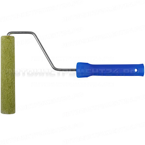 Валик полиакриловый "мини" зеленый, диам.15/35 мм, ворс 10 мм, длина ручки 400 мм, 150 мм