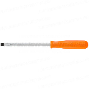 Отвертка "Эконом", CrV сталь, пластиковая оранжевая ручка 5х100 мм SL