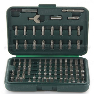 Набор бит 100 предметов с переходником под шуруповёрт