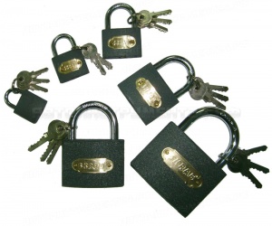 Замок навесной 50мм SKRAB (серый) 26603