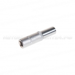 Головка торцевая 7мм 1/4" 12-гранная глубокая L=50мм ROCKFORCE RF-5295007 /1/50