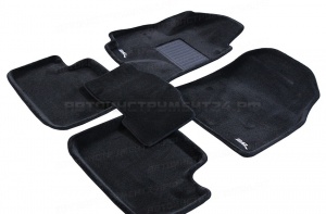 Коврики Mercedes-Benz GLK-Classe (X204) 2008 3D черный "Royal Magic Mat"