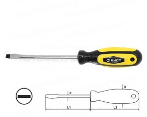 Отвертка шлицевая плоская SL8 150мм