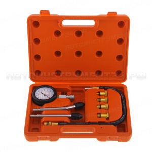 Компрессометр бензиновый 8 предметов универсальный (21 атмосфера)