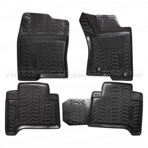 Ковры в салон (3D с подпят.) для а/м Prado (02-) (RHD) компл. 4шт., выс.борт, полимер., черн. AIRLINE, ACM-PS-77