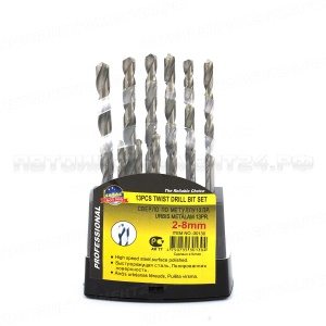 Сверла по металлу 2.0-8.0мм 13шт. SKRAB 30130