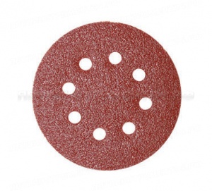 Абразивный круг на липучке 125мм Р400 с отв,10 шт 35763