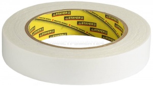 Двухсторонняя клейкая лента на вспененной основе, STAYER Professional 12231-25-05, белая, 25мм х 5м