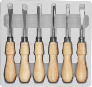 Стамески ЗУБР "ЭКСПЕРТ" фигурные профессиональные, 6шт