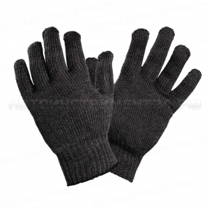 Перчатки акриловые утепленные, черн. графит (1 пара), 47 гр., 50 штук AIRLINE, ADWG015