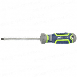 Отвертка SL5 х 100 мм, CrV, четырехкомпонентная рукоятка. СИБРТЕХ