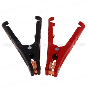 Зажимные крокодилы для проводов прикуривателя 500А комплект 175x90мм