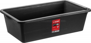 Таз строительный прямоугольный, 45 л, высокопрочный, ЗУБР