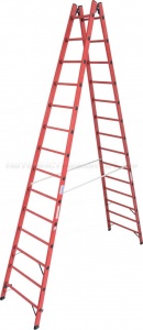 Диэлектрическая двухсторонняя стремянка 2х14 Krause STABILO, 819765