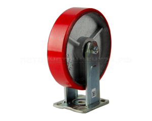 Большегрузное колесо с полиуретановой шинкой С-4107-DUS не поворотное, без тормоза, г/п 350кг, 00018504