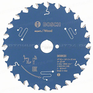 Пильный диск Expert for Wood 140x20x1.8/1.3x24T, 2608644008