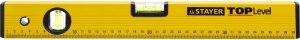Уровень STAYER "STANDARD" "TOPLevel", коробчатый, 2 противоударных ампулы, линейка, 40см