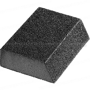 Губка шлифовальная STAYER "MASTER" угловая, зерно - оксид алюминия, Р120, 100 x 68 x 42 x 26 мм, средняя жесткость
